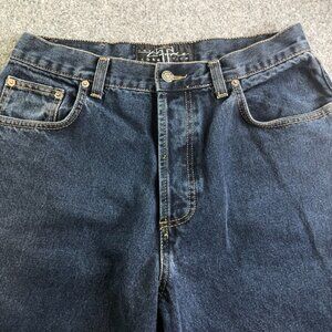 Triumph Motorcycle Jeans Mens 32x32 Blue Made UK Button Fly Relaxed Straight